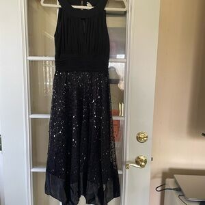 Signature by Sangria Black Sequin Dress